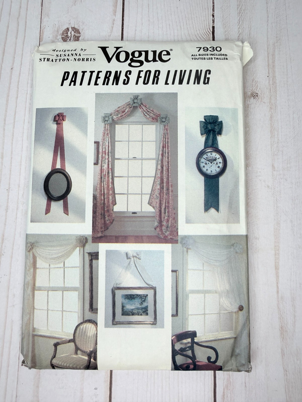 Vtg. Vogue New Uncut Patterns for Living Susan Stratton-Morris 7930